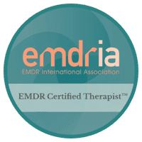 EMDRIA EMDR Certified Therapist badge from the EMDR International Association.